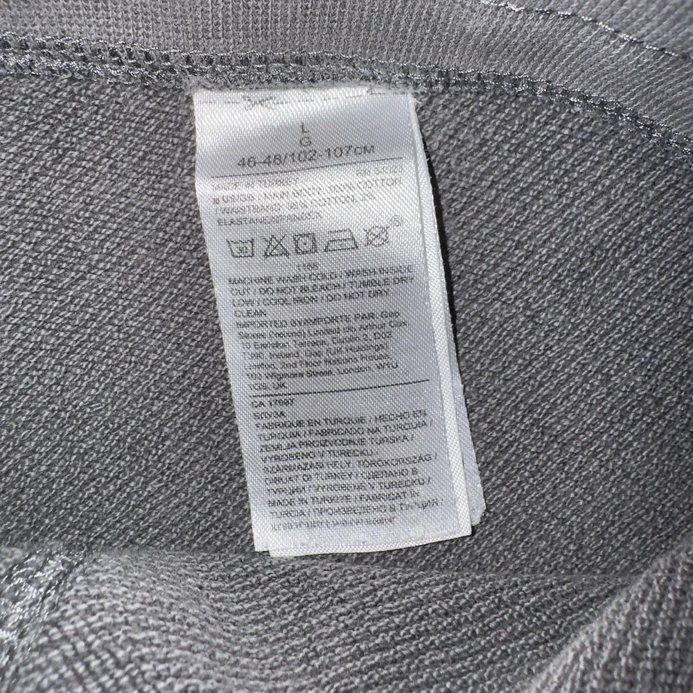 Banana Republic Organic Cotton Sweat Shorts Men's Large Gray Drawstring Casual